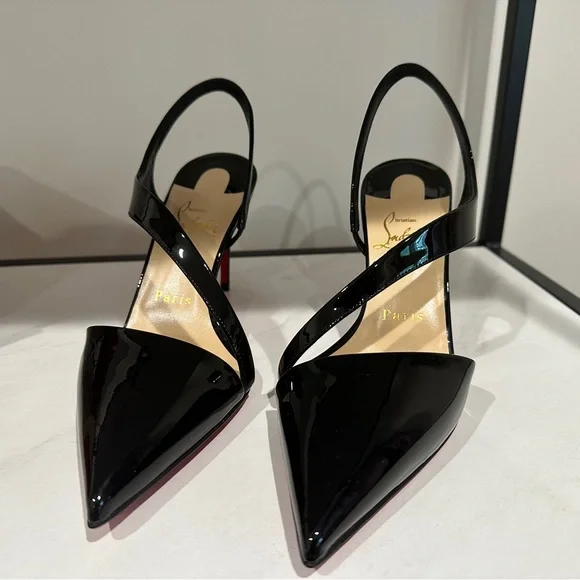 Christian Louboutin “Brandina 85 Patent” in Black. Size 37. NEVER WORN! - Picture 2 of 9